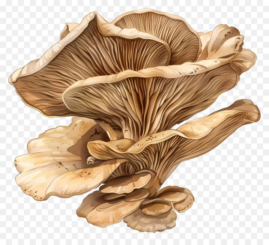 Les Pleurotes，Champignons PNG