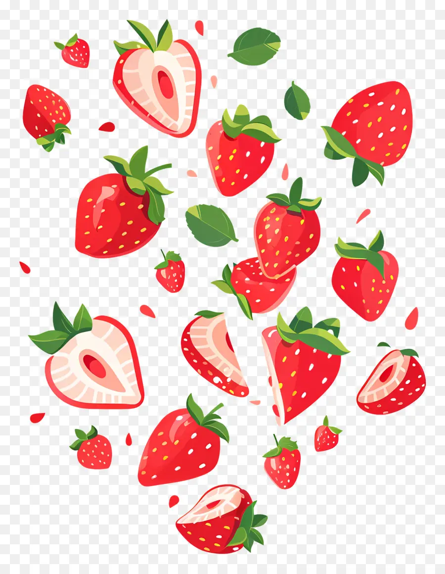 Fraises，Fraises Fraîches PNG