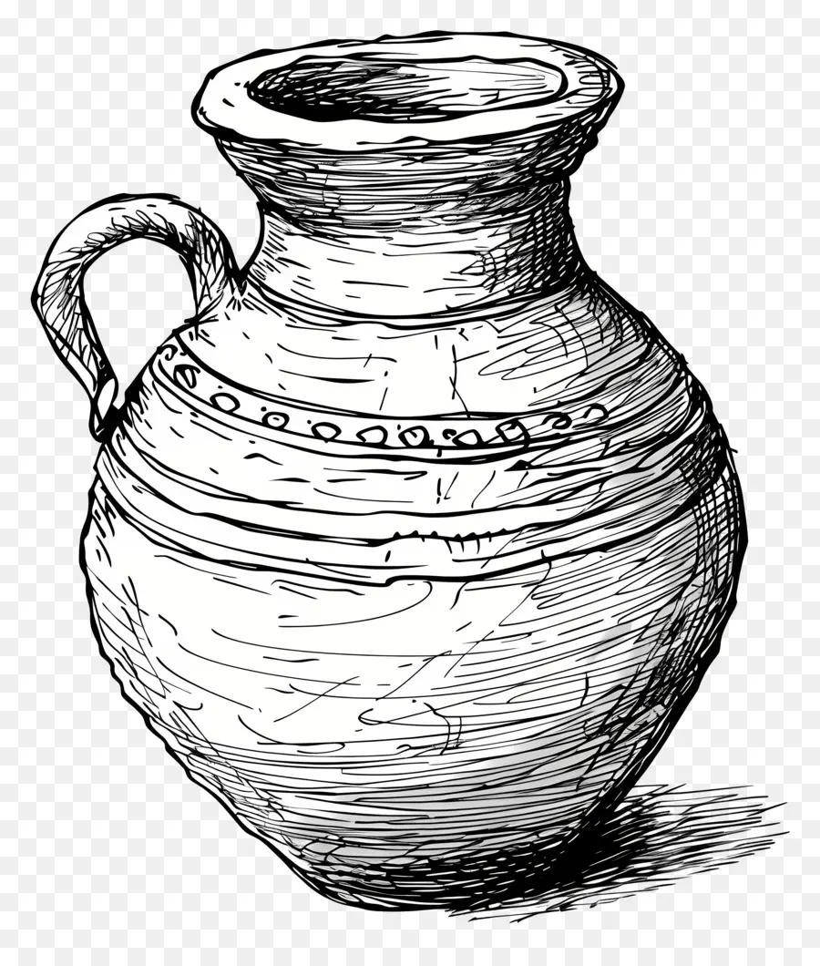 Pot En Argile，Vase PNG