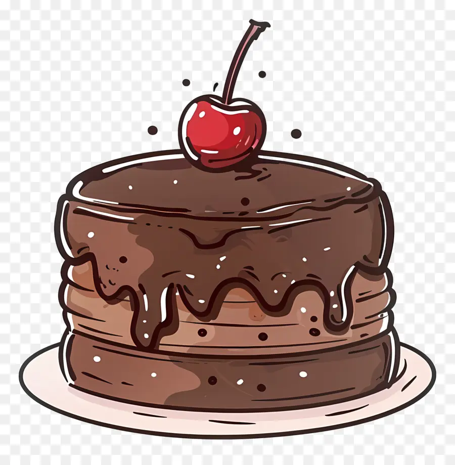 Gâteau Au Chocolat，Glaçage Au Chocolat PNG