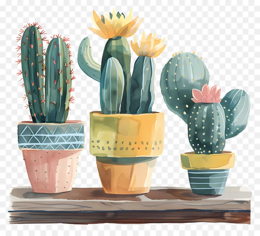 Cactus En Pot，Cactus PNG