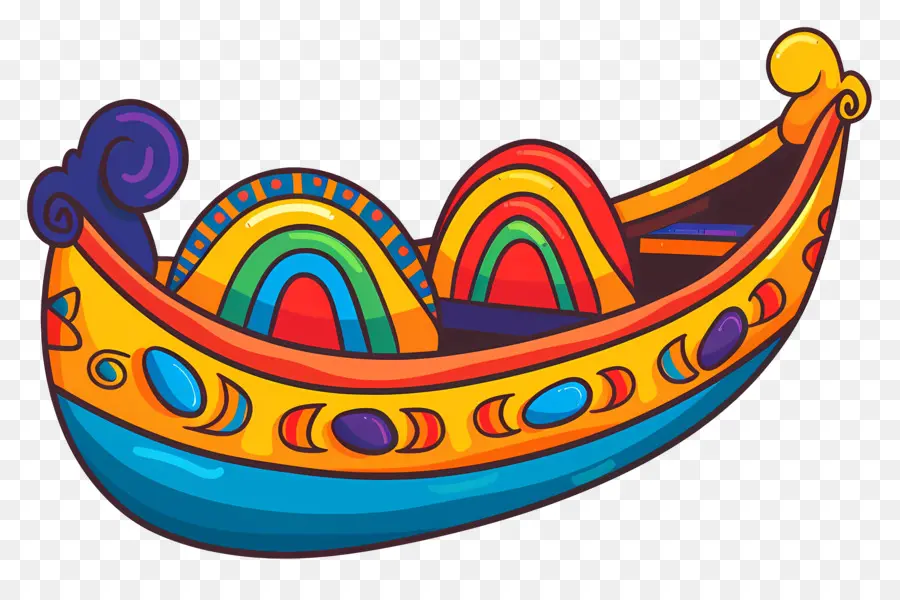 Canoë De Dessins Animés，Bateau PNG