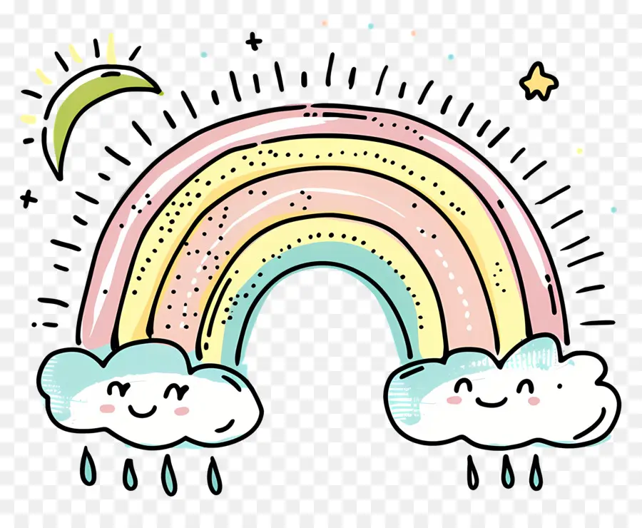 Doodle Arc En Ciel，Arc En Ciel PNG