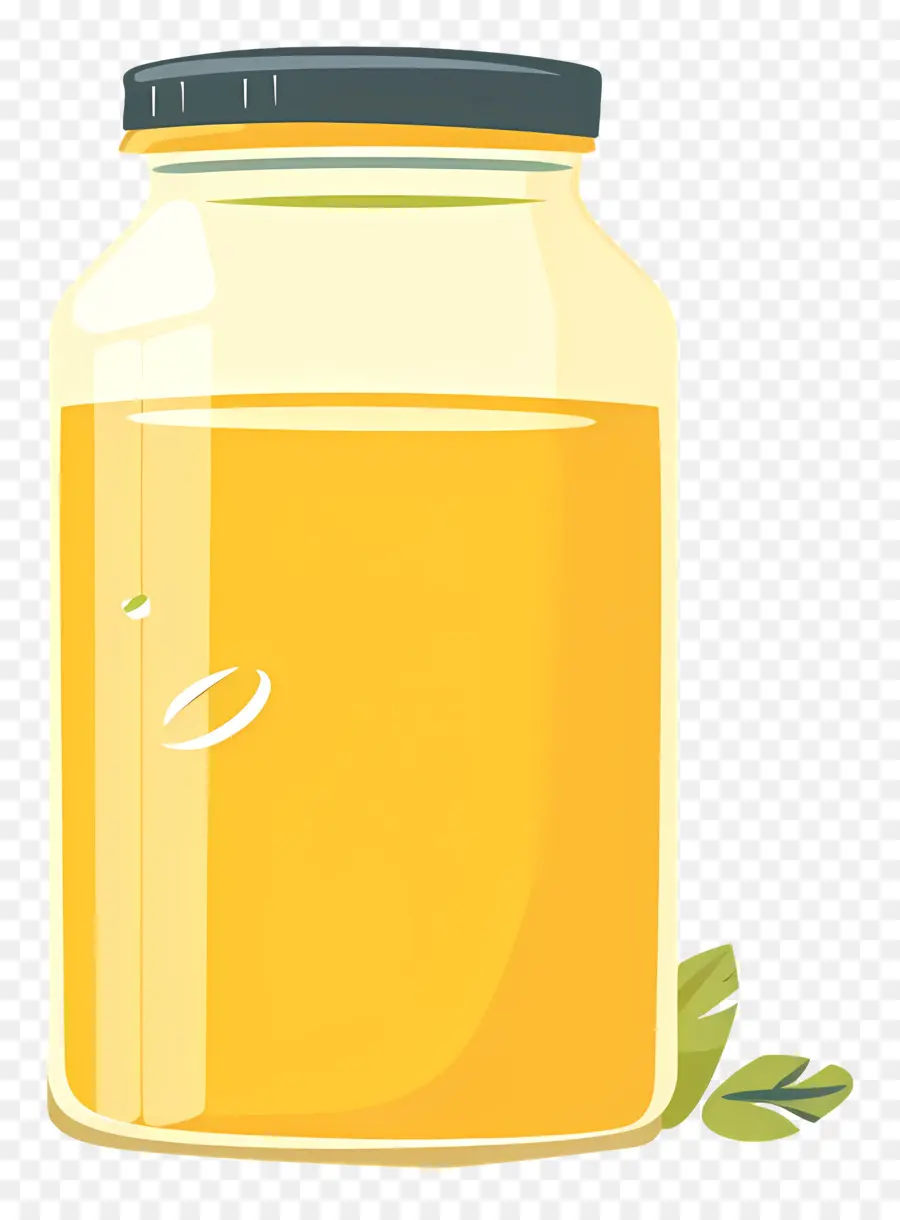 Pot De Beurre De Ghee，Jus D'orange PNG