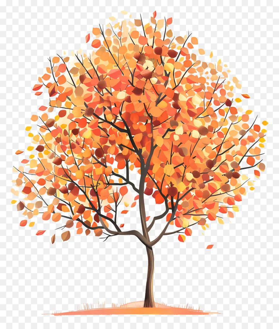 Automne, Arbre，Oranger PNG