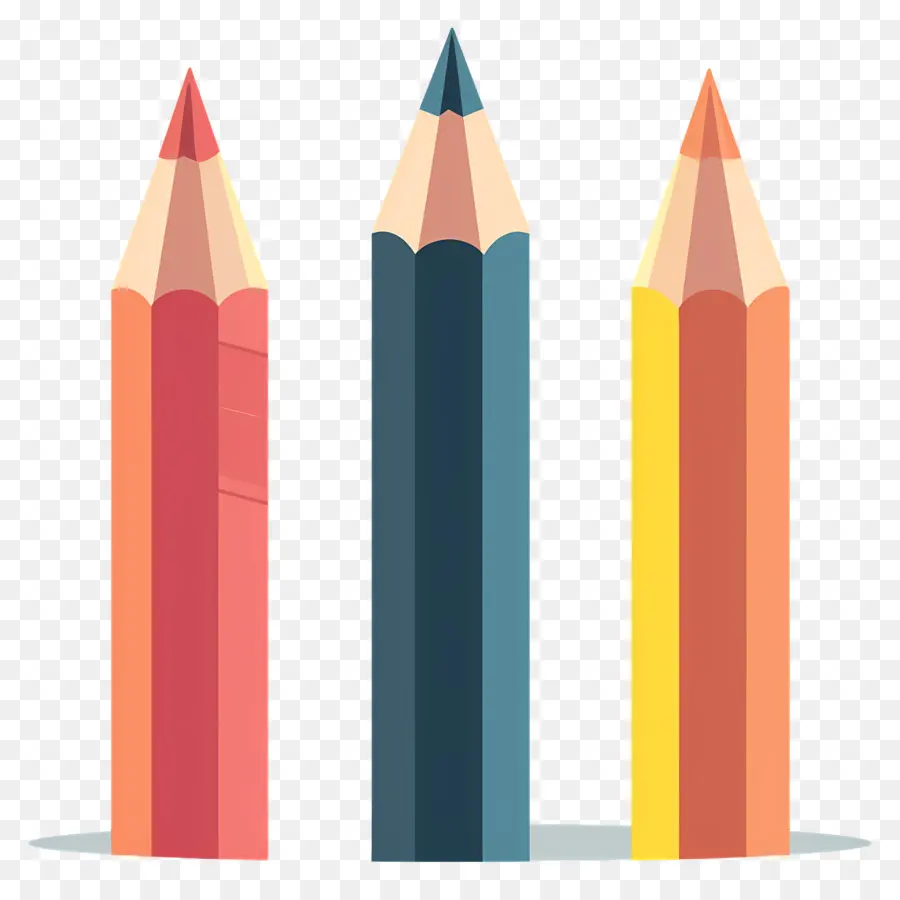 Crayons，Crayons De Couleur PNG