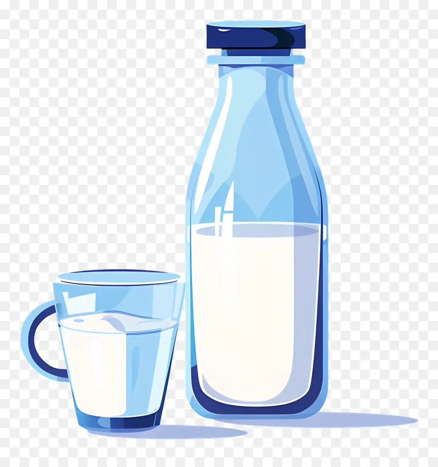 Le Lait Frais，Bouteille De Lait PNG