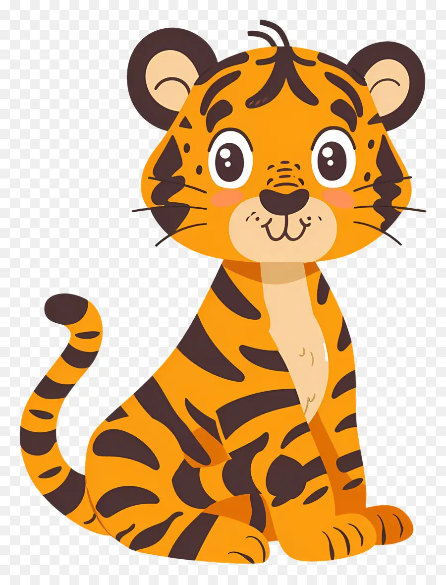 Dessin Animé Tigre，Cub Tiger PNG