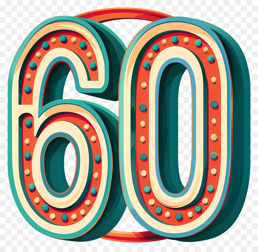 Numéro 60，60e Anniversaire PNG