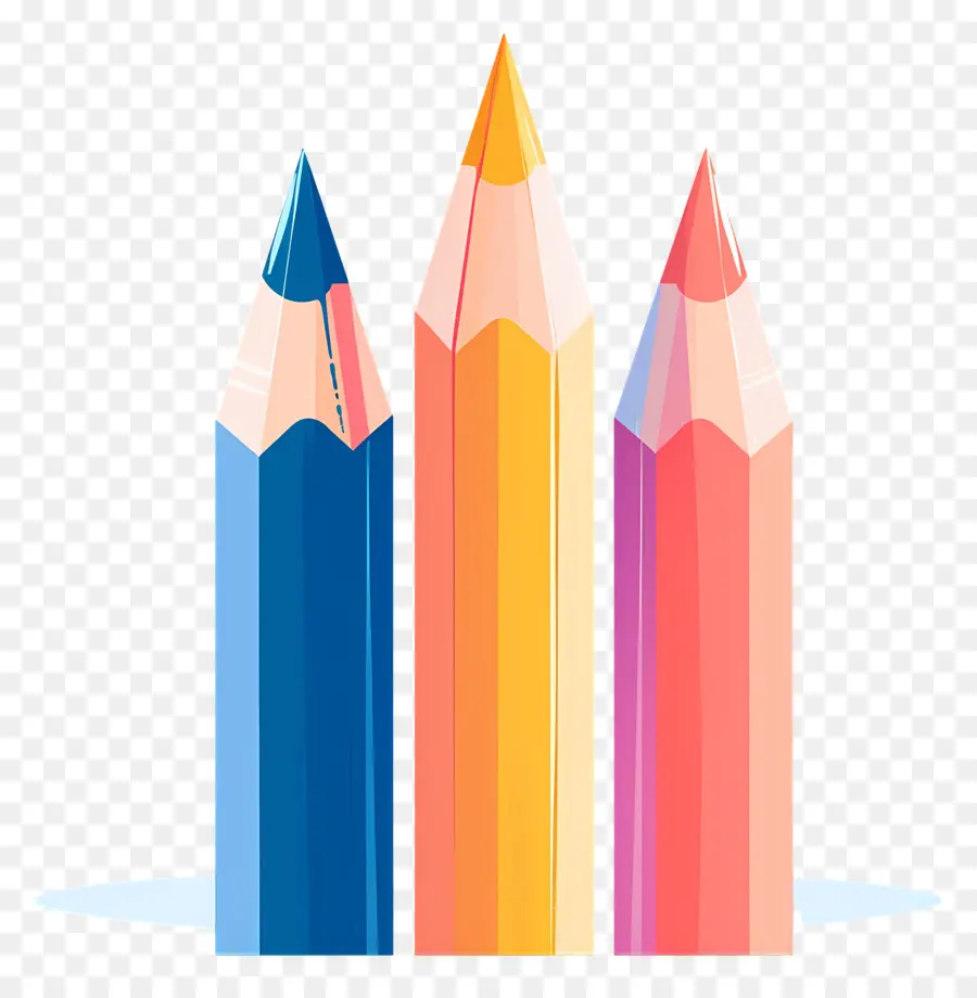 Crayons，Crayons De Couleur PNG