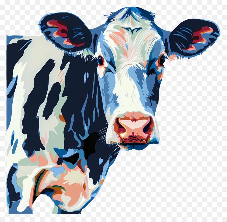 Vache，Noir Et Blanc PNG