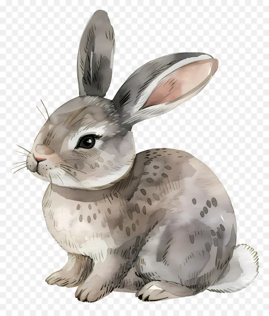 Dessin Animé Lapin，Gris Lapin PNG