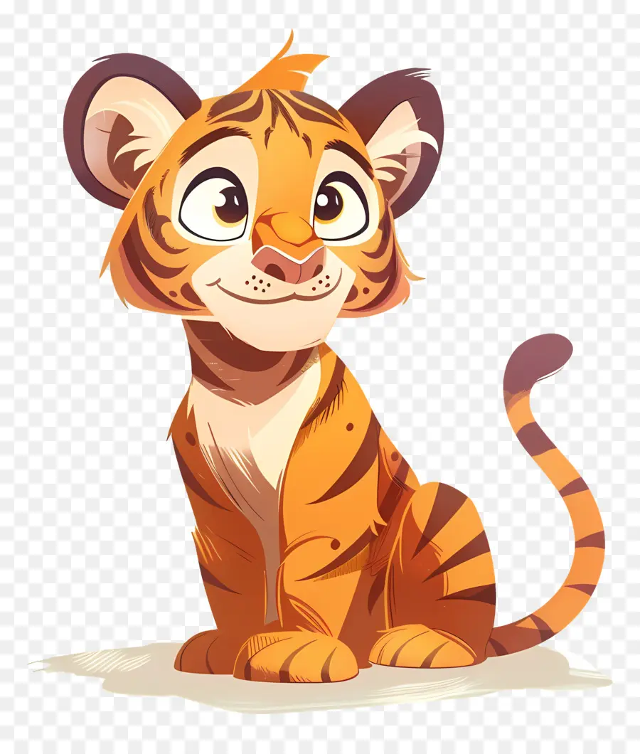 Dessin Animé Tigre，Cub Tiger PNG