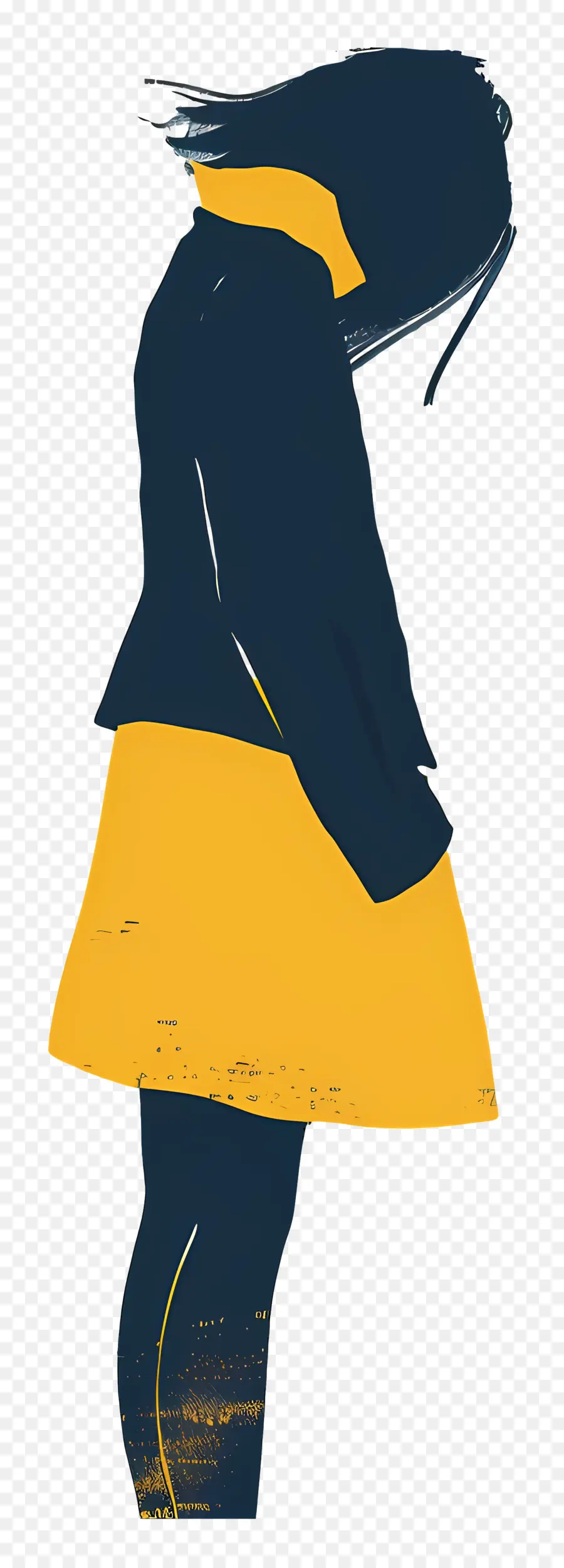 Mode Femme，Femme En Robe Jaune PNG