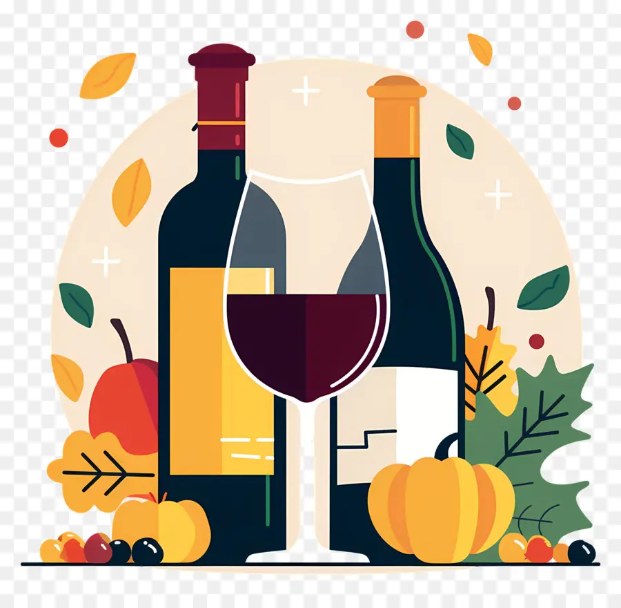 Vin De Thanksgiving，Vin Rouge PNG