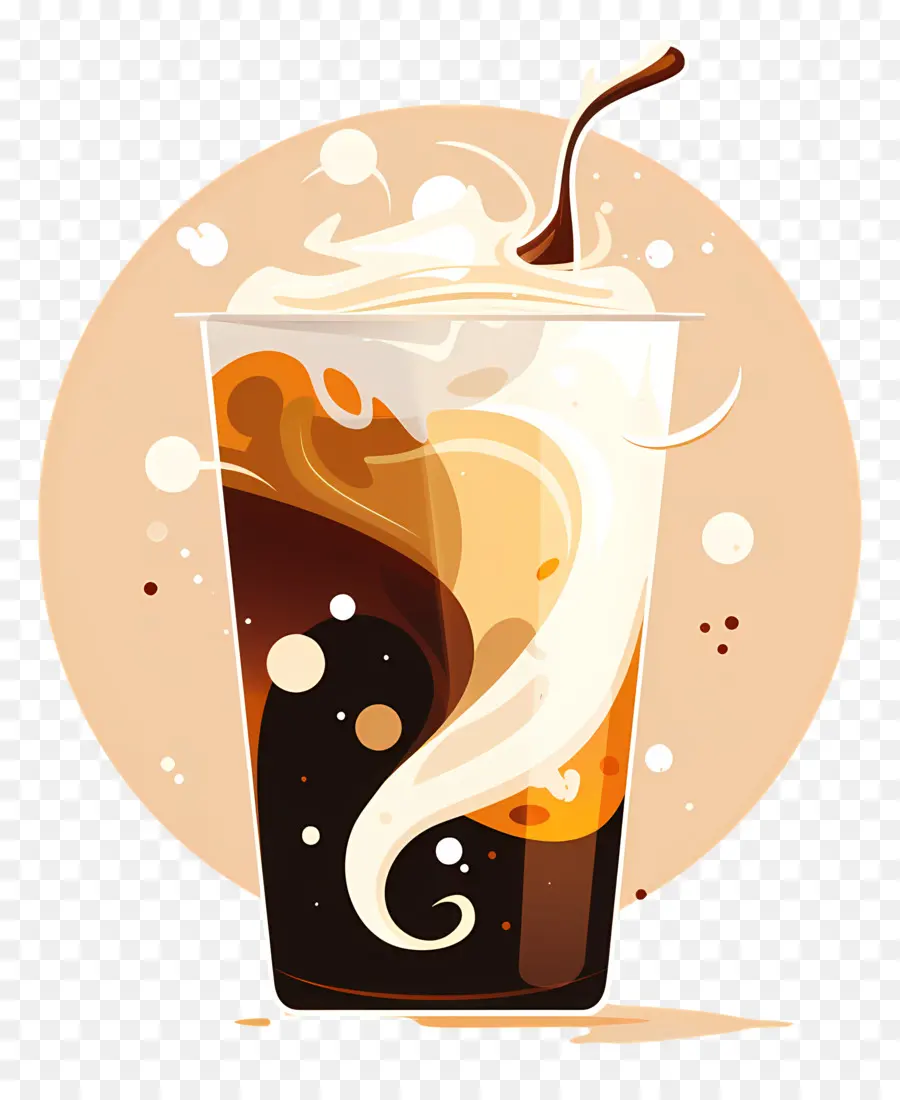 Café Glacé，Milkshake Chocolat PNG