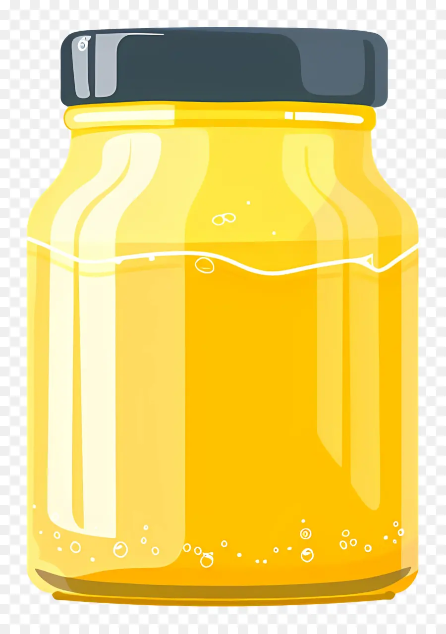 Pot De Beurre De Ghee，Bocal En Verre PNG