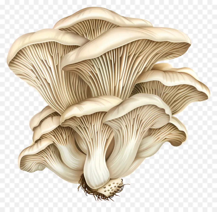 Les Pleurotes，Champignons PNG