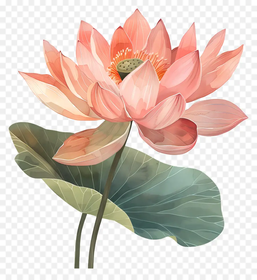 Fleur De Lotus，Fleur De Lotus Rose PNG