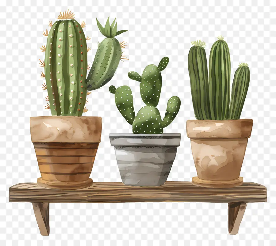 Cactus En Pot，Plante De Cactus PNG