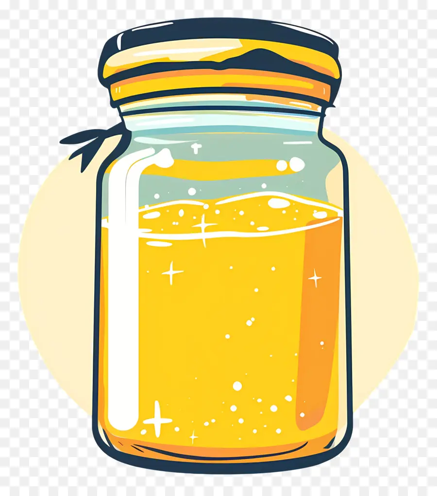 Pot De Beurre De Ghee，Miel PNG