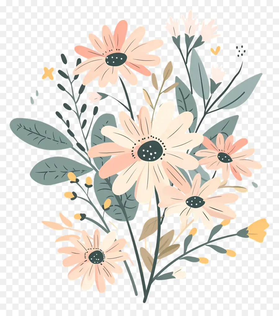 Bouquet Marguerite，Fleurs PNG