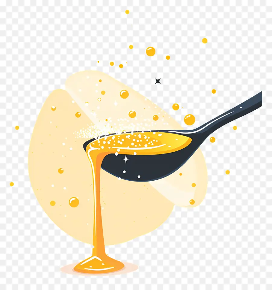 Cuillère à Ghee，Miel PNG