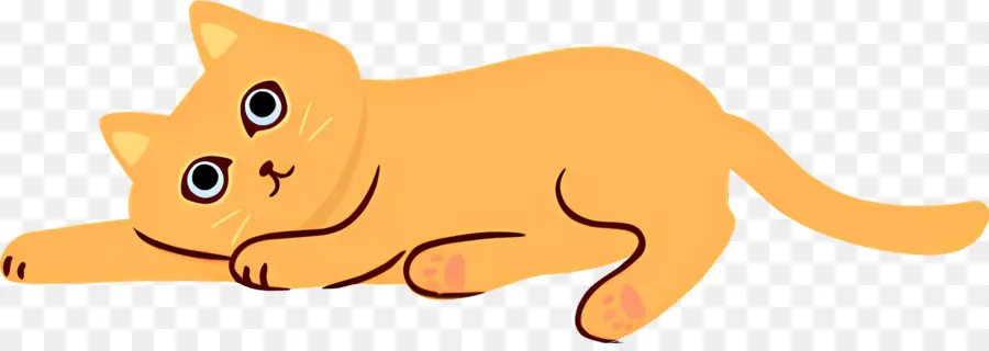 Chat De Dessin Animé，Chat Orange PNG