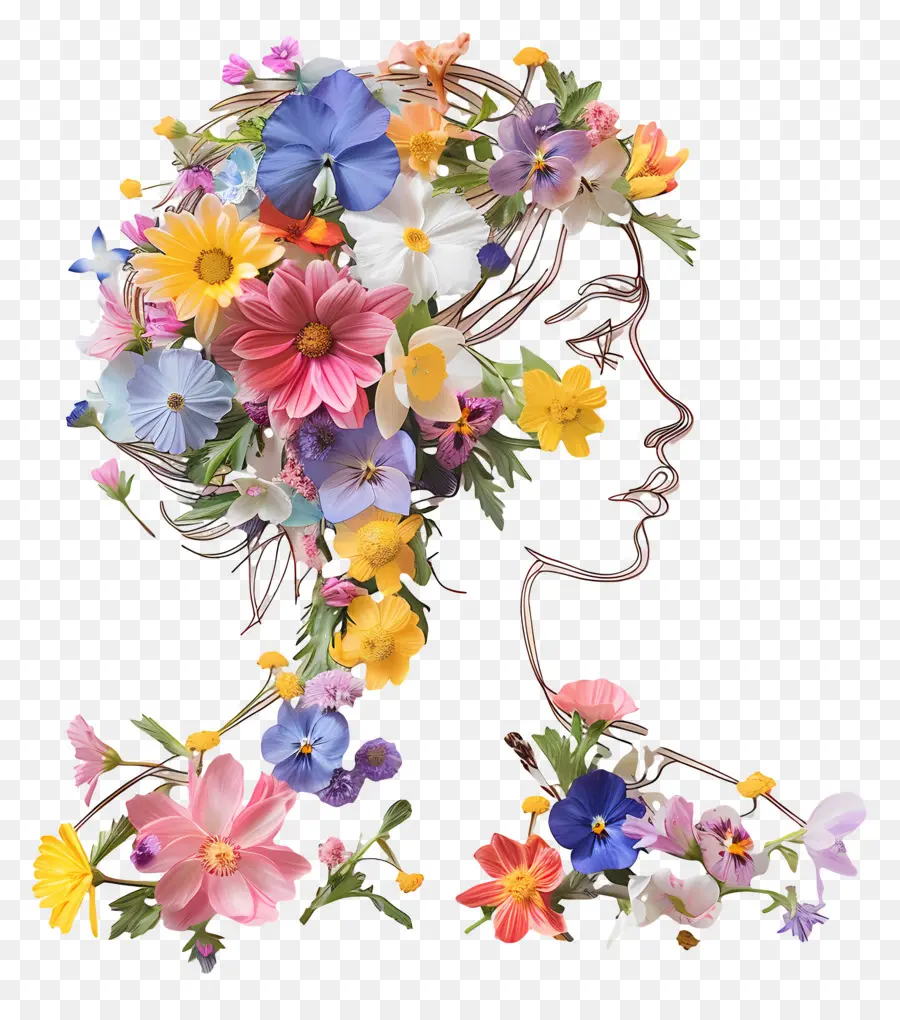 De Fille De Fleur，Couronne De Fleurs PNG