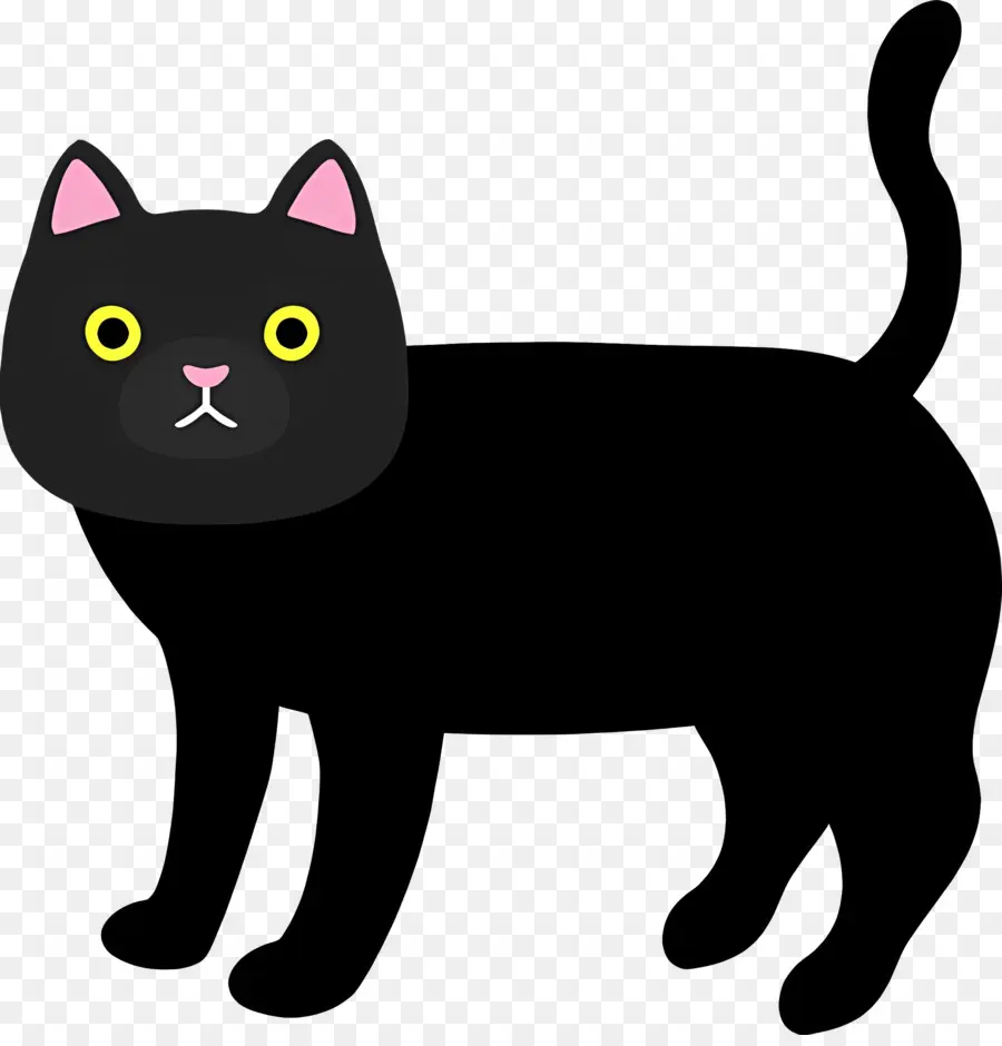 Chat De Dessin Animé，Chat Noir PNG