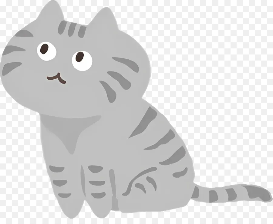 Chat De Dessin Animé，Gris Chat PNG