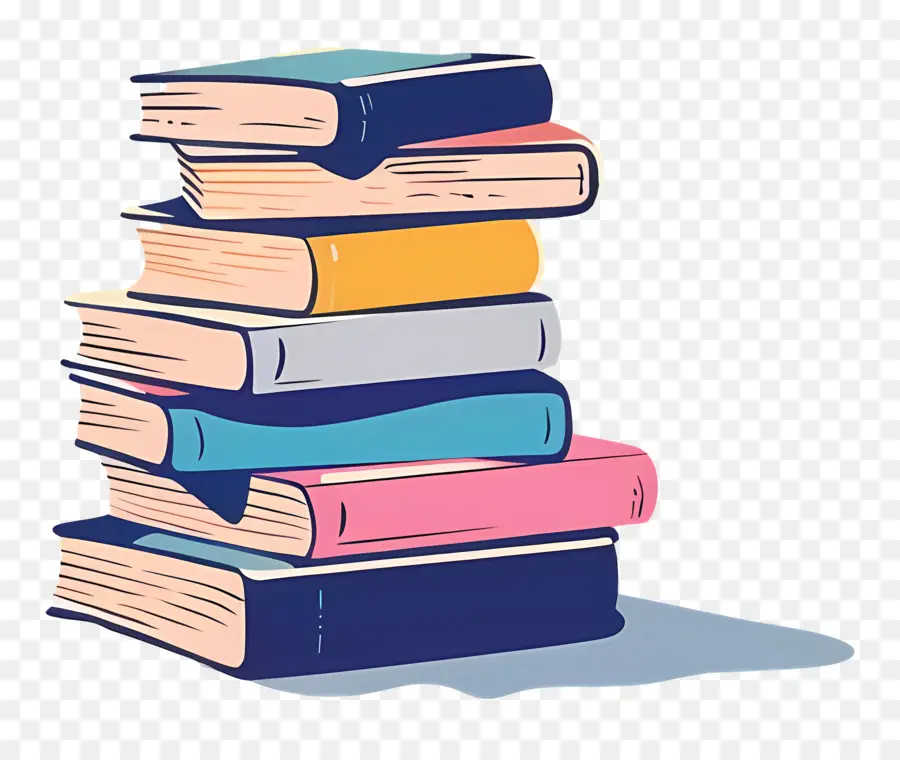 Pile De Livres，Titres De Livre PNG