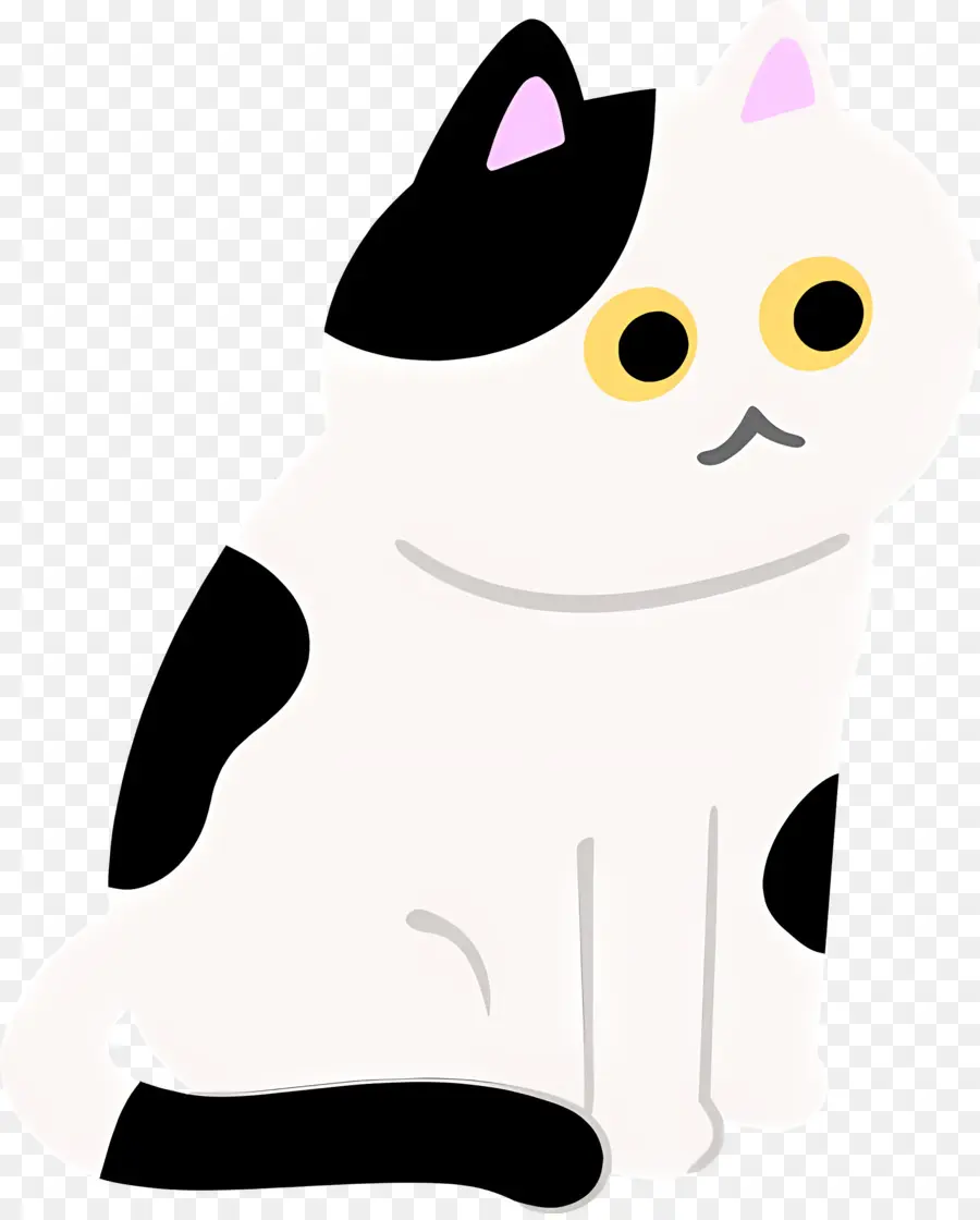 Chat De Dessin Animé，Chat Blanc PNG