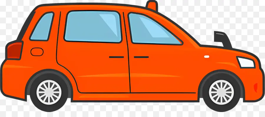 Bande Dessinée De Voiture，Voiture Orange PNG