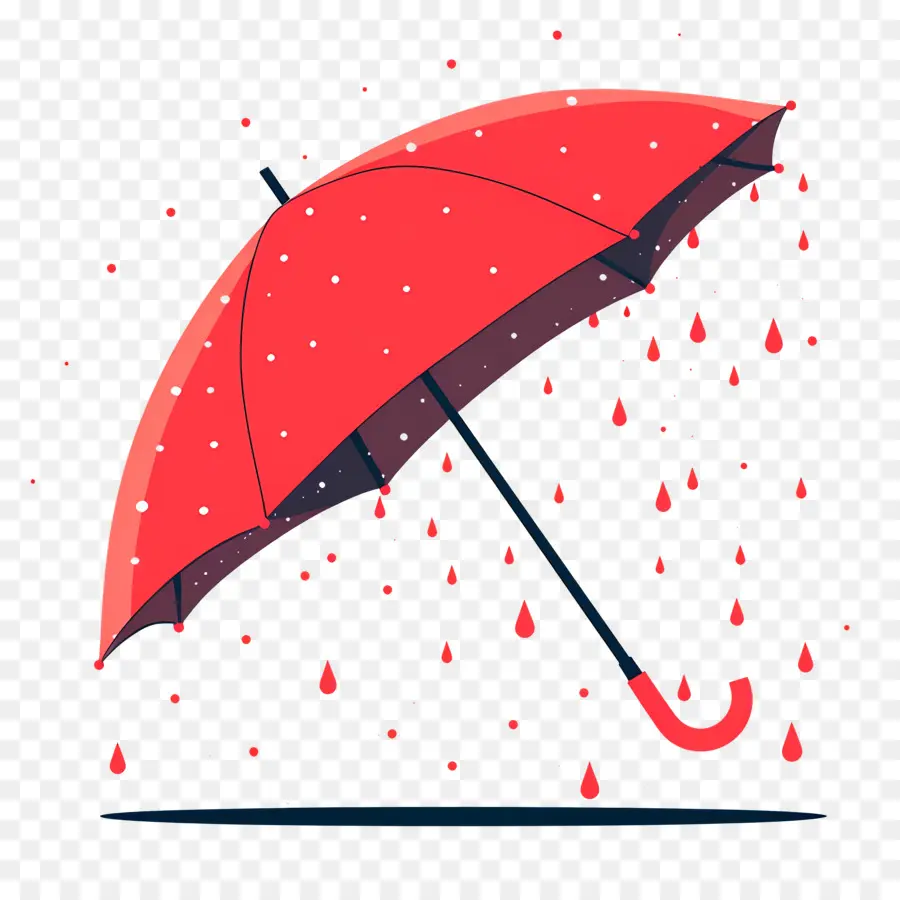 Parapluie Rouge，La Pluie PNG