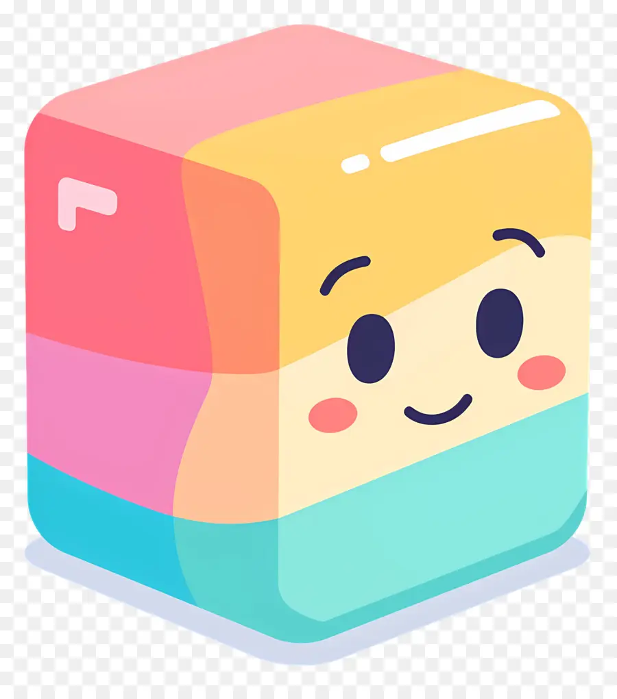 Cube Mignon，Dessin Animé Cube PNG