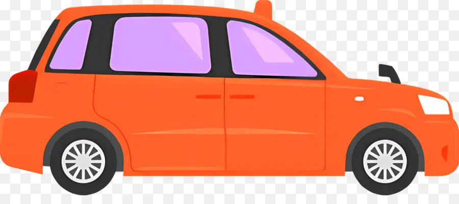 Bande Dessinée De Voiture，Voiture Orange PNG