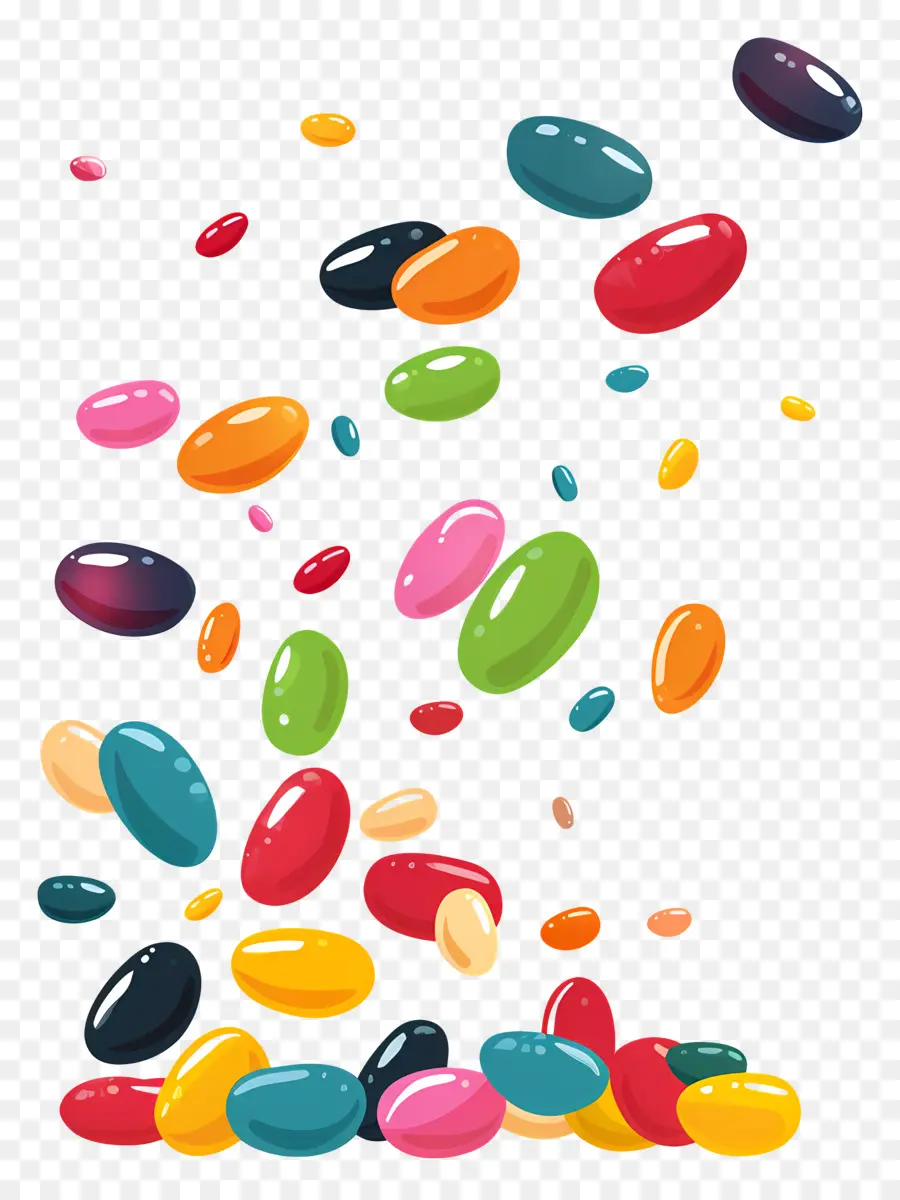 Les Fèves à La Gelée，Coloré PNG