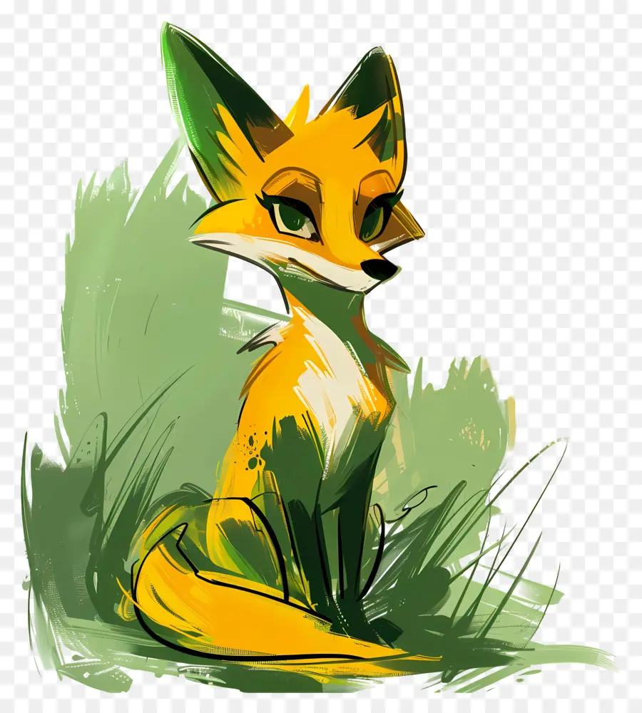 Dessin Animé De La Fox，Adorable Renard PNG