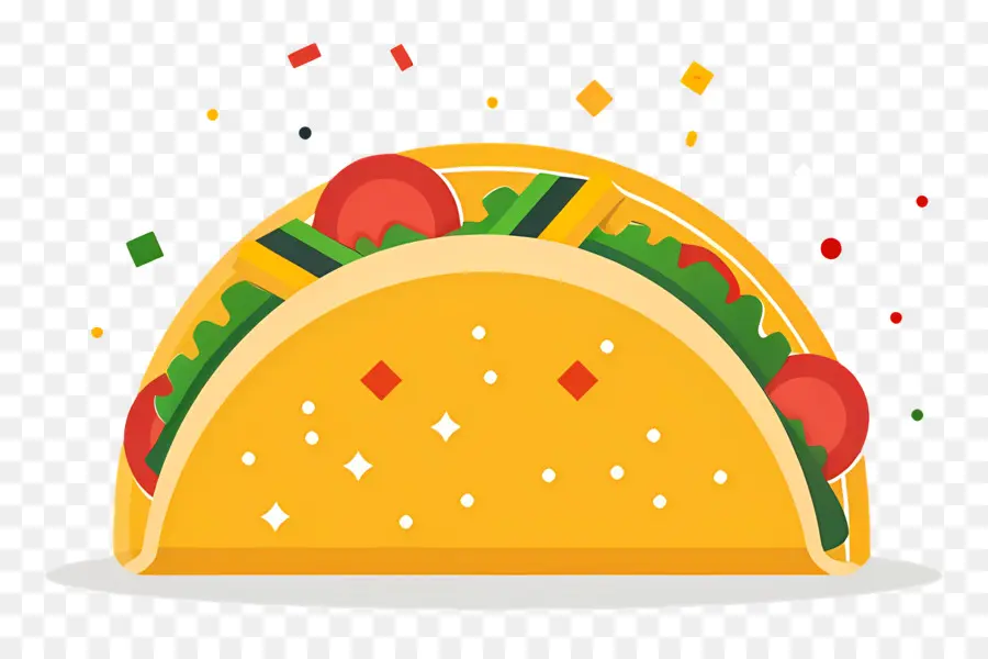 Taco，Des Ingrédients Frais PNG