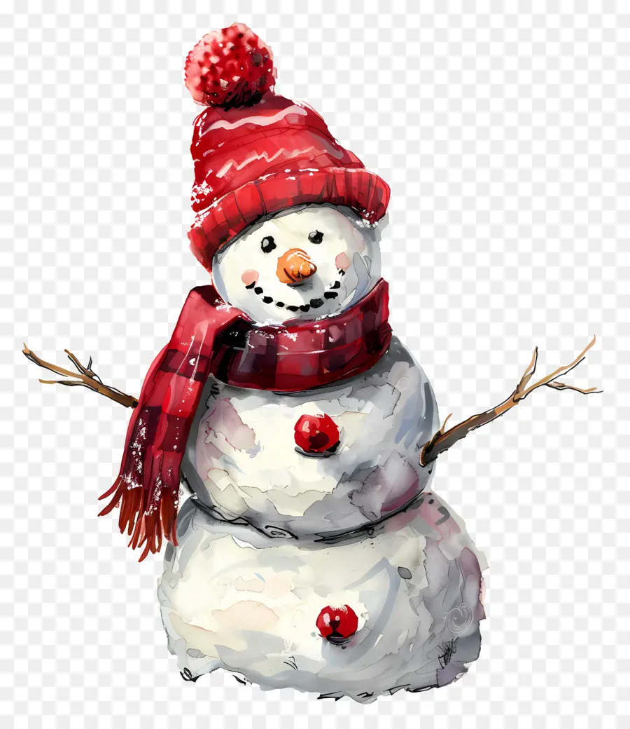 Bonhomme De Neige，Aquarelle PNG