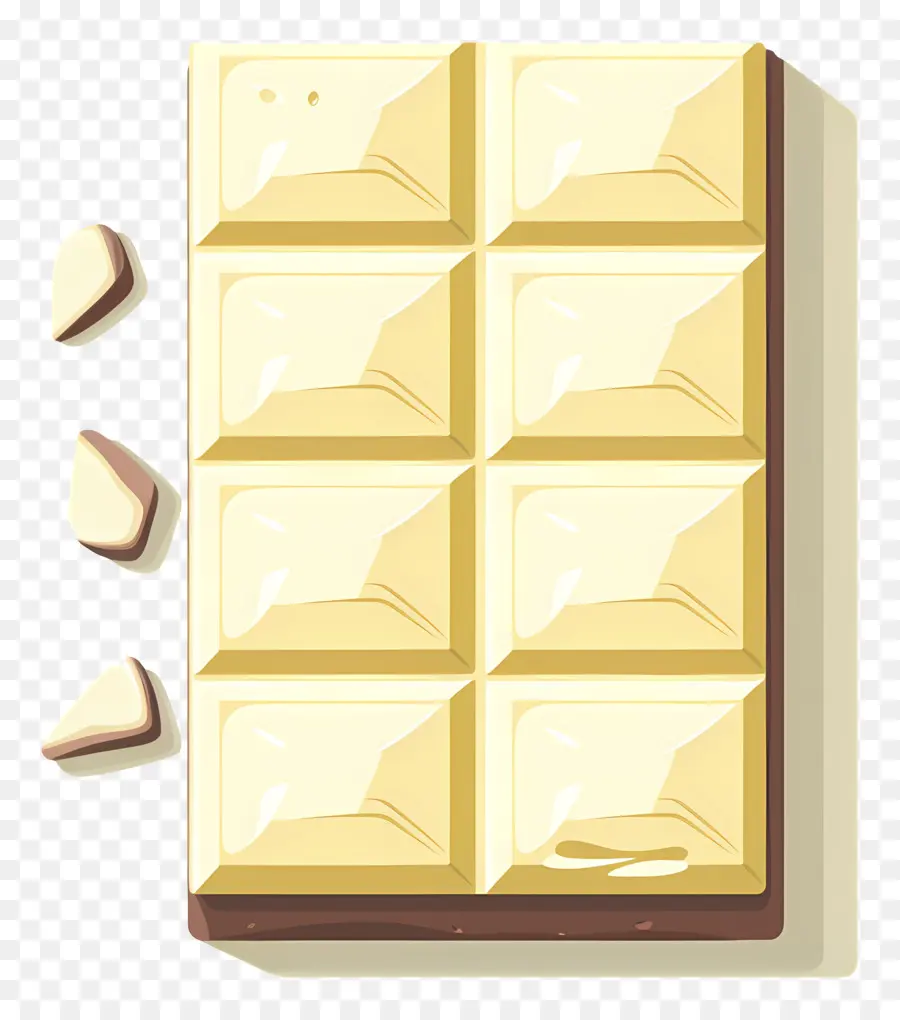 Chocolat Blanc，Barre De Chocolat PNG