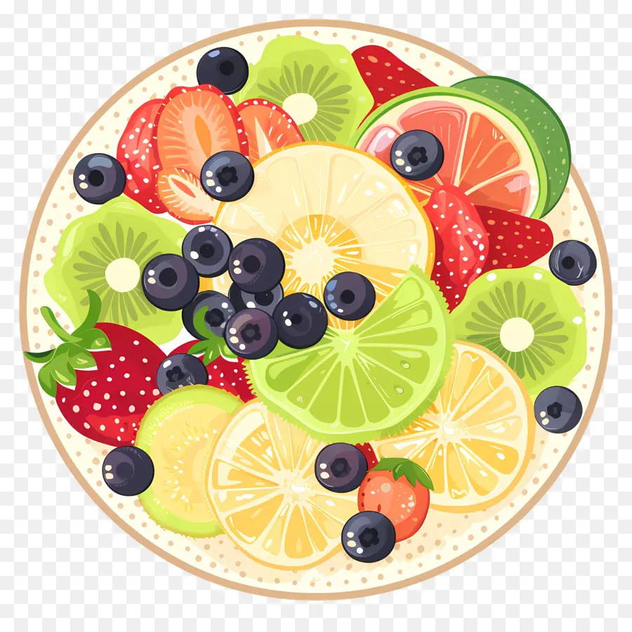 Plateau De Fruits De，Assiette De Fruits PNG