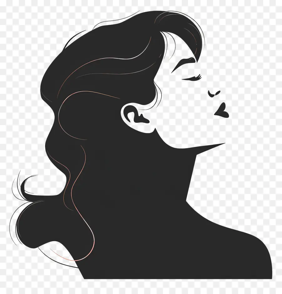 Femme Silhouette，Silhouette PNG