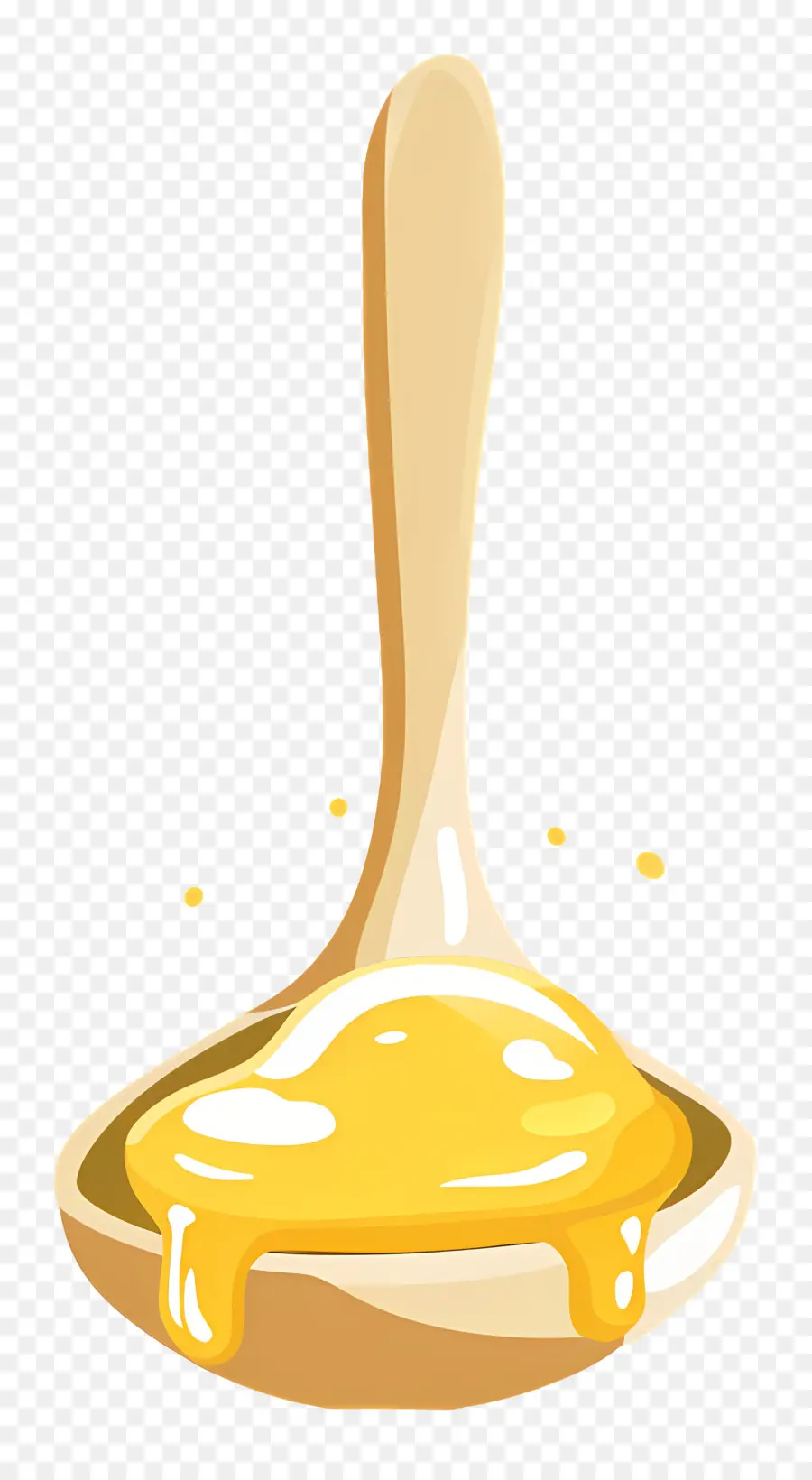 Cuillère à Ghee，Miel PNG