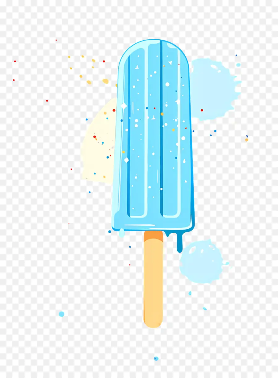 Popsicle，Popsicle Bleu PNG