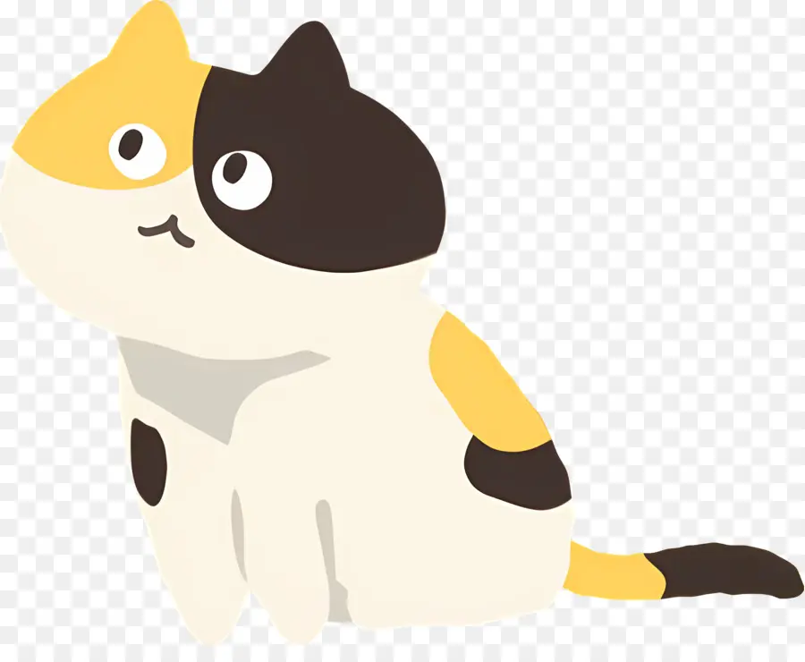 Chat De Dessin Animé，Chat Aux Yeux Fermés PNG