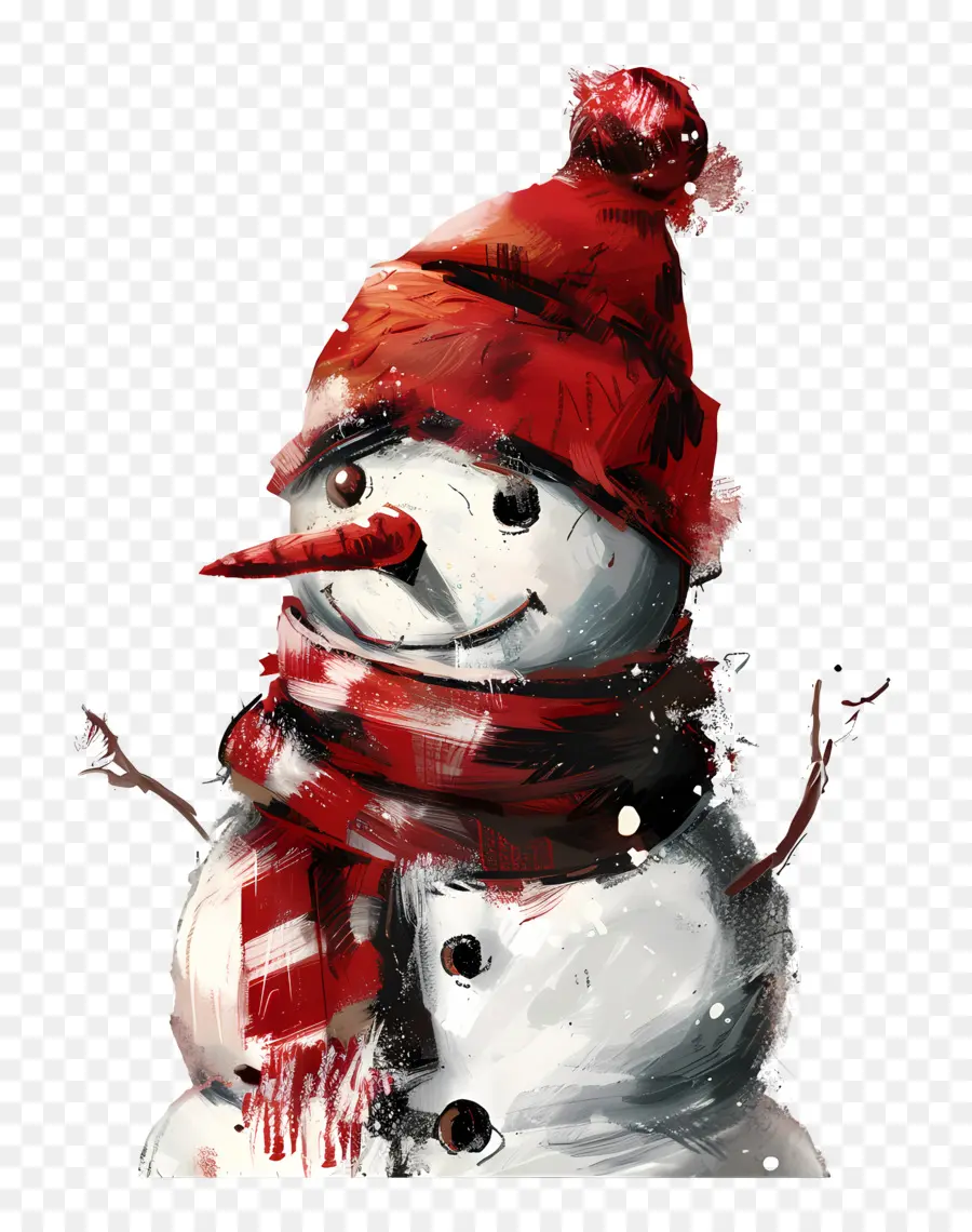 Bonhomme De Neige，Peinture PNG