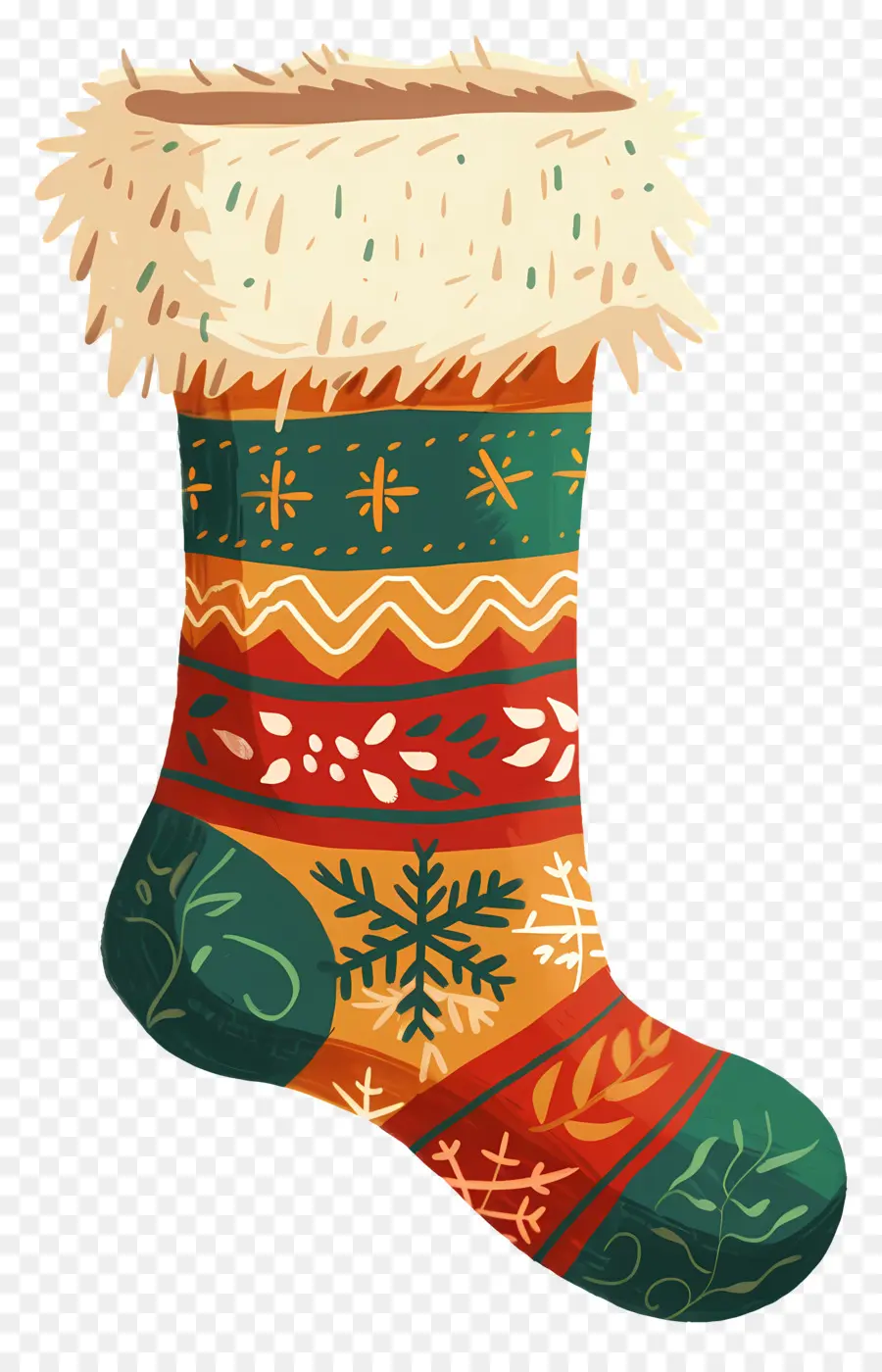 Bas De Noël，Des Chaussettes De Laine PNG