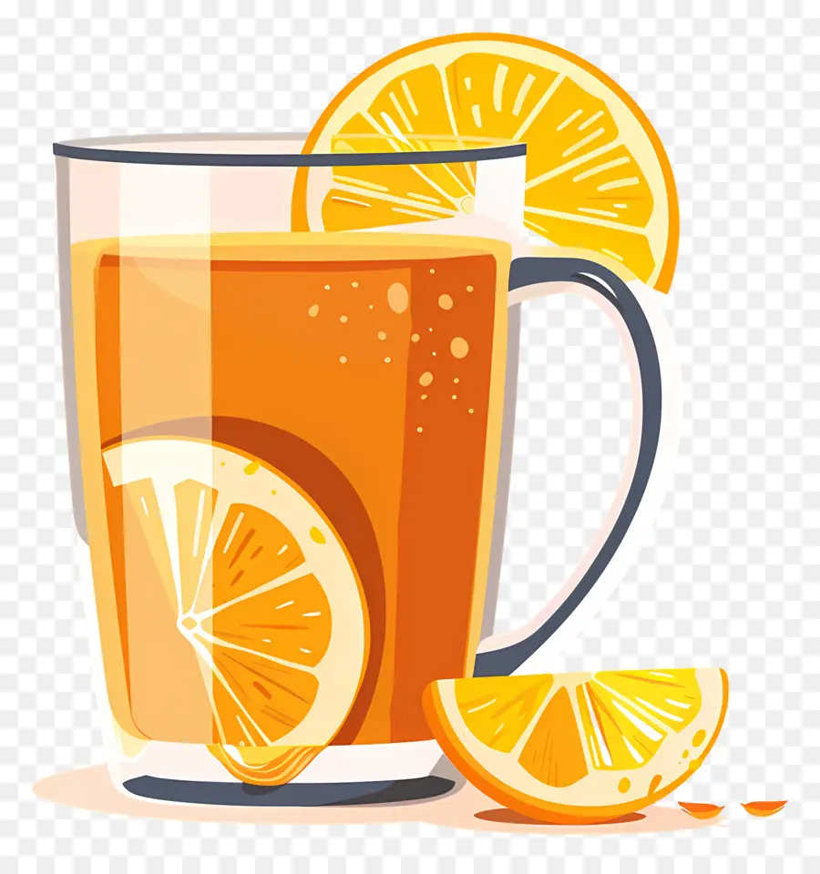 Le Thé De Gingembre，Jus D'orange PNG